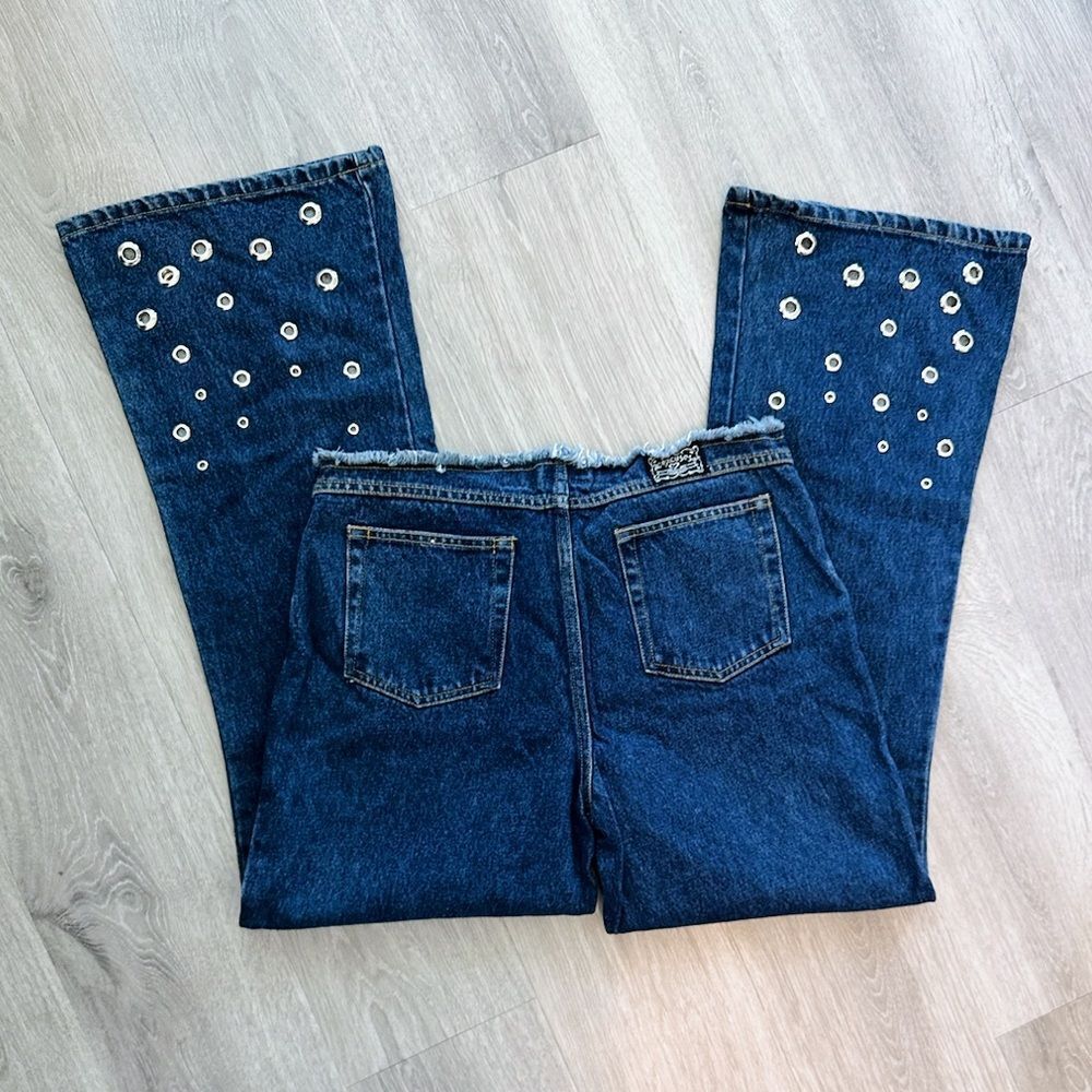 Vintage Blue Flare Jeans Y2K - Picture 4 of 4